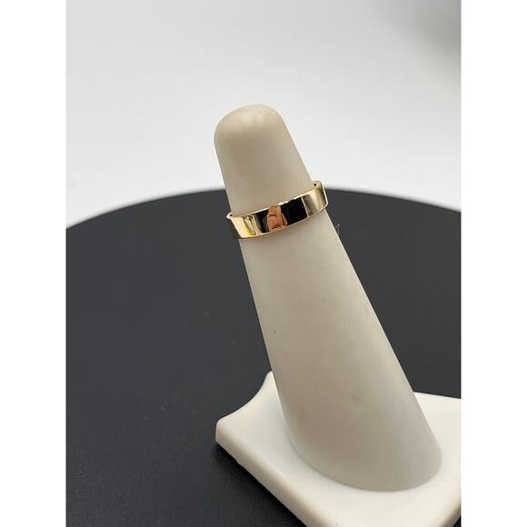 Kendra Scott Designer Gold Plated Polished Ring Minimalist Wedding Band - Picture 3 of 10